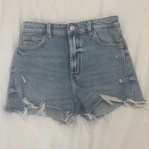 Zara blue jean shorts